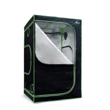 Greenfingers Hydroponics Grow Tent 120x120x200CM - Sturdy Steel Frame, 600D Oxford Fabric with Mylar Lining, Easy Setup