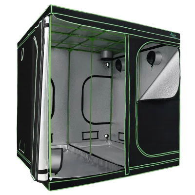 Greenfingers 200x200x200CM Hydroponics Grow Tent Kit - Durable 600D Oxford, Aluminium Lining, Waterproof Tray, Easy Setup Greenfingers 200x200x200CM Hydroponics Grow Tent Kit - Durable 600D Oxford, Aluminium Lining, Waterproof Tray, Easy Setup
