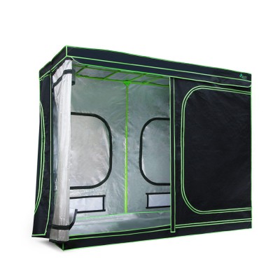 Greenfingers 240x120x200CM Grow Tent Kit - Strong Steel Frame, 600D Oxford, Mylar Lining, Easy Setup, Waterproof Floor