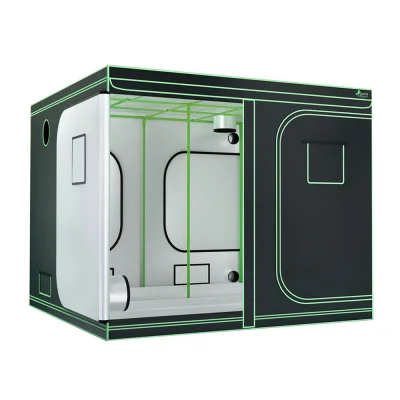 Greenfingers 240x240x200cm Hydroponics Grow Tent Kit - Durable Steel Frame, 600D Mylar, Waterproof, Easy Assembly