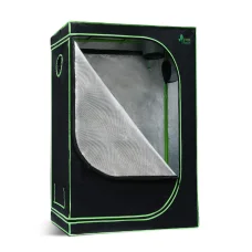 Greenfingers 90x50x160CM Hydroponic Grow Tent Kit – Durable 600D Oxford Fabric, Steel Frame, Easy Assembly, Ventilation