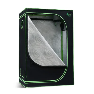 Greenfingers 90x50x160CM Hydroponic Grow Tent Kit – Durable 600D Oxford Fabric, Steel Frame, Easy Assembly, Ventilation