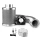 Greenfingers 6" Hydroponics Ventilation Kit - Silent Fan, Activated Carbon Filter, 5m Fire-Resistant Aluminium Ducting