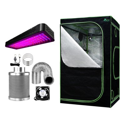 Greenfingers 2000W LED Grow Tent Kit - 120x120x200CM, Full Spectrum, 6" Vent Fan, High PAR, Cost-Effective, Indoor Greenfingers 2000W LED Grow Tent Kit - 120x120x200CM, Full Spectrum, 6" Vent Fan, High PAR, Cost-Effective, Indoor
