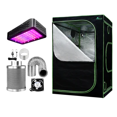 Greenfingers Grow Tent Light Kit 150x150x200CM - 1000W Full Spectrum LED, 6" Vent Fan, Carbon Filter & Aluminium Ducting Greenfingers Grow Tent Light Kit 150x150x200CM - 1000W Full Spectrum LED, 6" Vent Fan, Carbon Filter & Aluminium Ducting