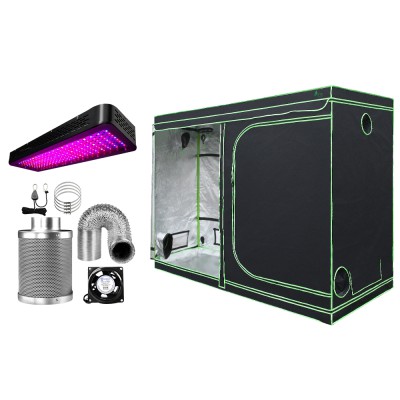 Greenfingers Grow Tent Light Kit - 280x140x200CM, 2000W LED Full Spectrum, 6" Vent Fan, Heavy-Duty Steel, 100 Greenfingers Grow Tent Light Kit - 280x140x200CM, 2000W LED Full Spectrum, 6" Vent Fan, Heavy-Duty Steel, 100