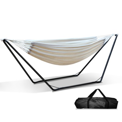 Gardeon Hammock Bed with Stand - Durable Steel Frame, Anti-Rust, Water-Resistant, Soft Fabric, 280x150cm, Indoor/Outdoor Gardeon Hammock Bed with Stand - Durable Steel Frame, Anti-Rust, Water-Resistant, Soft Fabric, 280x150cm, Indoor/Outdoor