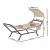 Gardeon Beige Hammock Bed with Stand – Durable Steel Frame, Weather-Resistant, Detachable Pillow, 230x90x158cm
