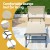 Gardeon Beige Hammock Bed with Stand – Durable Steel Frame, Weather-Resistant, Detachable Pillow, 230x90x158cm