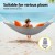 Gardeon Grey Hammock Bed w/ Travel Bag - Durable Cotton & Polyester, 300cm Length, Supports 200kg, Indoor/Outdoor Use