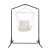 Gardeon Outdoor Hammock Chair with Stand, Polyester Cotton Blend, Cream, 160x140x205cm, Indoor/Outdoor Swing Seat