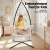 Gardeon Cream Cotton Hammock Chair Swing - Indoor Outdoor Relaxation, 90x56x142cm, Lightweight, No Assembly Needed