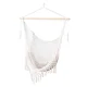 Gardeon Cream Hammock Chair Swing: Cotton Blend, Timber Rail, 240x100cm, Indoors/Outdoors, No Assembly, 120kg Capacity