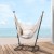 Gardeon Hammock Chair with Stand, Polyester-Cotton, Cream, 100x45x145cm, Outdoor/Indoor Relaxation Retreat