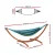Gardeon Outdoor Timber Hammock with Wooden Stand, 2-Person, UV Resistant, 330cm Sky Blue Fabric, 200kg Capacity