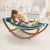 Gardeon Kids Timber Hammock Bed - Durable Larch Wood, Sky Blue Cotton-Poly Blend, 45kg Capacity for Outdoor Fun