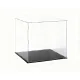 Artiss Clear Acrylic Display Case 30x30x30cm - Dustproof Protection Box with Premium Black Base for Collectibles & Toys