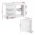 Artiss Multi-functional Folding Sewing Table - White Craft Station with Storage, Rolling Wheels, and Magnetic Closure