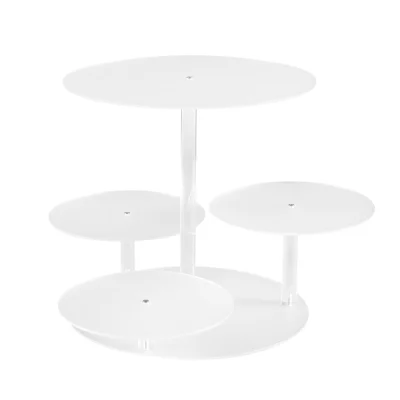 5-Star Chef 5-Tier Acrylic Cake Stand, 31cm Tall, Clear UV-Protected Display Holder for Wedding and Party Desserts