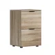 Artiss Oak Filing Cabinet, 2-Drawer, E1 Particle Board, 47x41x72cm, Smooth Glide, Office Storage with Suspension Files