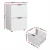 Artiss Filing Cabinet 2 Drawer White File Organiser, E1 Particle Board, Metal Handles, 47x41x72cm Office Storage