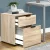 Artiss 2 Drawer Filing Cabinet - Modern Wood Finish, Metal Rails, Anti-Rust Runners, 45.5x41x55.5cm, Office Organiser