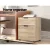 Artiss 2 Drawer Filing Cabinet - Modern Wood Finish, Metal Rails, Anti-Rust Runners, 45.5x41x55.5cm, Office Organiser