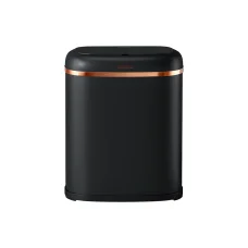 Devanti 38L Motion Sensor Bin - Black Steel, Fingerprint-Resistant, Noise-Free, Hands-Free, with Odour Control