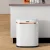Devanti 38L Motion Sensor Bin, White Steel, Hands-Free & Noise-Free, Fingerprint-Resistant, Soft Close, 1-Year Warranty