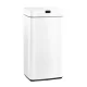 Devanti 45L Motion Sensor Bin in White - Hands-Free, Fingerprint-Resistant Steel with Soft Close & Manual Option