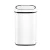 Devanti 58L Motion Sensor Bin - White Steel, Fingerprint-Resistant, Hands-Free, Soft Close, Noise & Odour-Free