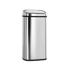 Devanti 68L Stainless Steel Motion Sensor Bin - Hands-Free, Soft-Close, Odour-Free, Battery Operated with Manual Option