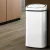 Devanti 68L Motion Sensor Bin - White Steel, Hands-Free, Soft Close, Odour-Free, Fingerprint-Resistant, 28x37.5x77cm