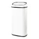 Devanti 68L Motion Sensor Bin - White Steel, Hands-Free, Soft Close, Odour-Free, Fingerprint-Resistant, 28x37.5x77cm