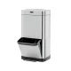 Devanti 70L Motion Sensor Pedal Bin, Stainless Steel, Dual Compartments, Fingerprint-Resistant, Soft Close, Silver