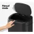 Devanti 82L Motion Sensor Bin Black Stainless Steel, Automatic Hands-Free Rubbish Bin, Soft Close, Odour Control