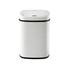 Devanti 82L Motion Sensor Rubbish Bin White Steel | Automatic Touchless Kitchen Trash Can, Soft Close, Hygienic