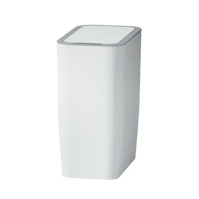 Devanti 9L Motion Sensor Bin, Hands-Free, Odour Lock, ABS Plastic, White, 15cm Range, Soft Close, Battery Operated