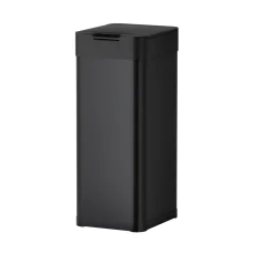 Devanti 50L Sensor Trash Bin, Black Iron, Hands-Free, Soft Close, USB/Battery Powered, Fingerprint-Resistant