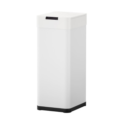 Devanti 50L Motion Sensor Trash Can - White Iron, Hands-Free, Soft Close, USB/Battery Powered, Fingerprint-Resistant Devanti 50L Motion Sensor Trash Can - White Iron, Hands-Free, Soft Close, USB/Battery Powered, Fingerprint-Resistant