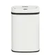 Devanti 50L Motion Sensor Bin - White Steel, Hands-Free, Odour-Free, Noise-Free, with Soft Close & Liner Holder