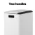 Cefito Pedal Bin, Carbon Steel, 40L Dual Compartment, White, 46x31x53cm, Anti-Rust, Soft Closing, Easy Clean