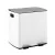 Cefito 40L Dual Compartment Pedal Bin, Carbon Steel, Soft Close, Anti-Rust, Waterproof, White, 2x20L Capacity