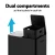 Cefito 60L Dual Compartment Pedal Bins: Carbon Steel, Soft Close, Stainless Pedal, Anti-Rust, Easy Clean Black Design