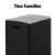 Cefito 60L Dual Compartment Pedal Bins: Carbon Steel, Soft Close, Stainless Pedal, Anti-Rust, Easy Clean Black Design