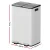 Cefito 60L Dual Compartment Pedal Bin White, Carbon Steel Rubbish & Recycling Dustbin, Soft Close, Waterproof
