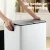 Cefito 60L Dual Compartment Pedal Bin White, Carbon Steel Rubbish & Recycling Dustbin, Soft Close, Waterproof