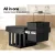 Cefito 30L Pull Out Double Basket Bin - Black, 2x15L Capacity, ABS & Polypropylene, Easy Install, Space-Saving Design