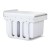 Cefito Pull Out Bin Kitchen Double Basket 2x15L White, Concealed Waste Bin with Lids, Heavy Duty Runners, Easy Install