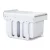 Cefito Pull Out Bin Kitchen Double Basket 2x15L White, Concealed Waste Bin with Lids, Heavy Duty Runners, Easy Install
